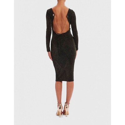 forever unique black and gold dress Baltic Born Womens Azura Gown | Black + Gold | Color: Black and Gold main image 0