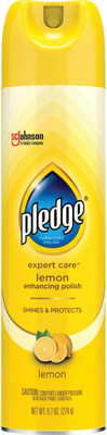Expert Care Wood Polish Spray, Shines and Protects, Removes Fingerprints, Lemon,