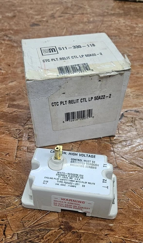 511330118/511-330-118 Weil Mclain Pilot Relight Control LP. 50A22-2. NOS