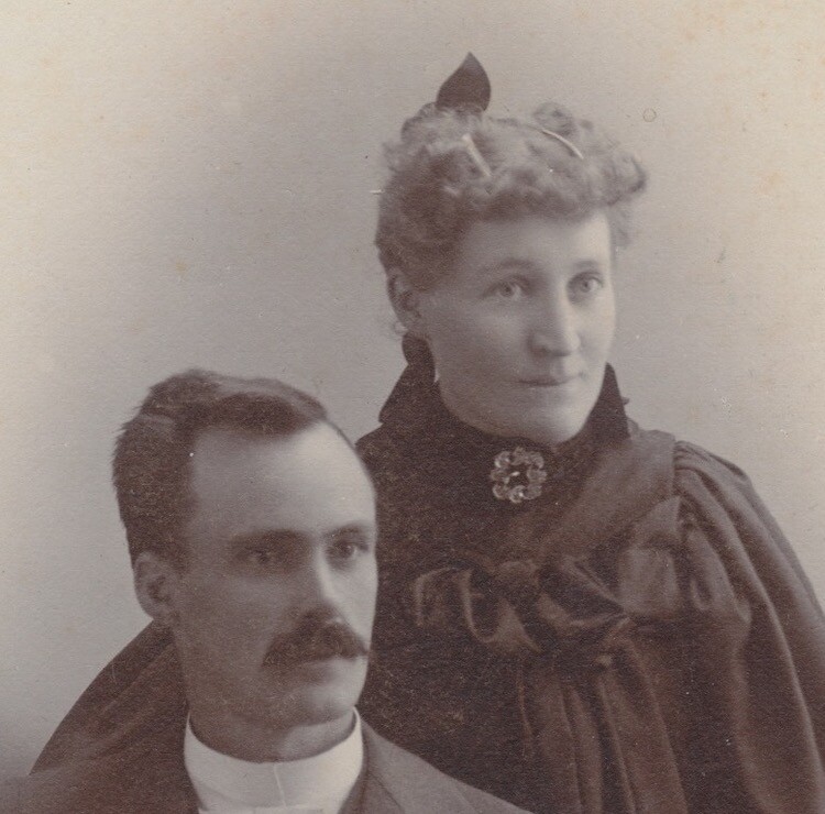 Elegant Couple Portrait with Pocket Watch in Two Harbors MN