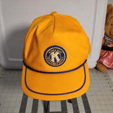 Kiwanis International Men's Hat Adjustable Strapback Blue Rope Made USA Vintage