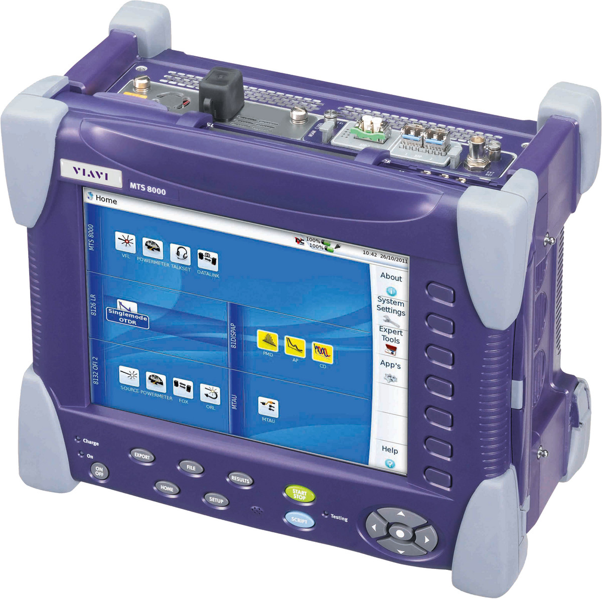 Viavi ETB8000B MTS8000 Tester Mainframe, Inc. Options E80HDISK & E80HVTCOL