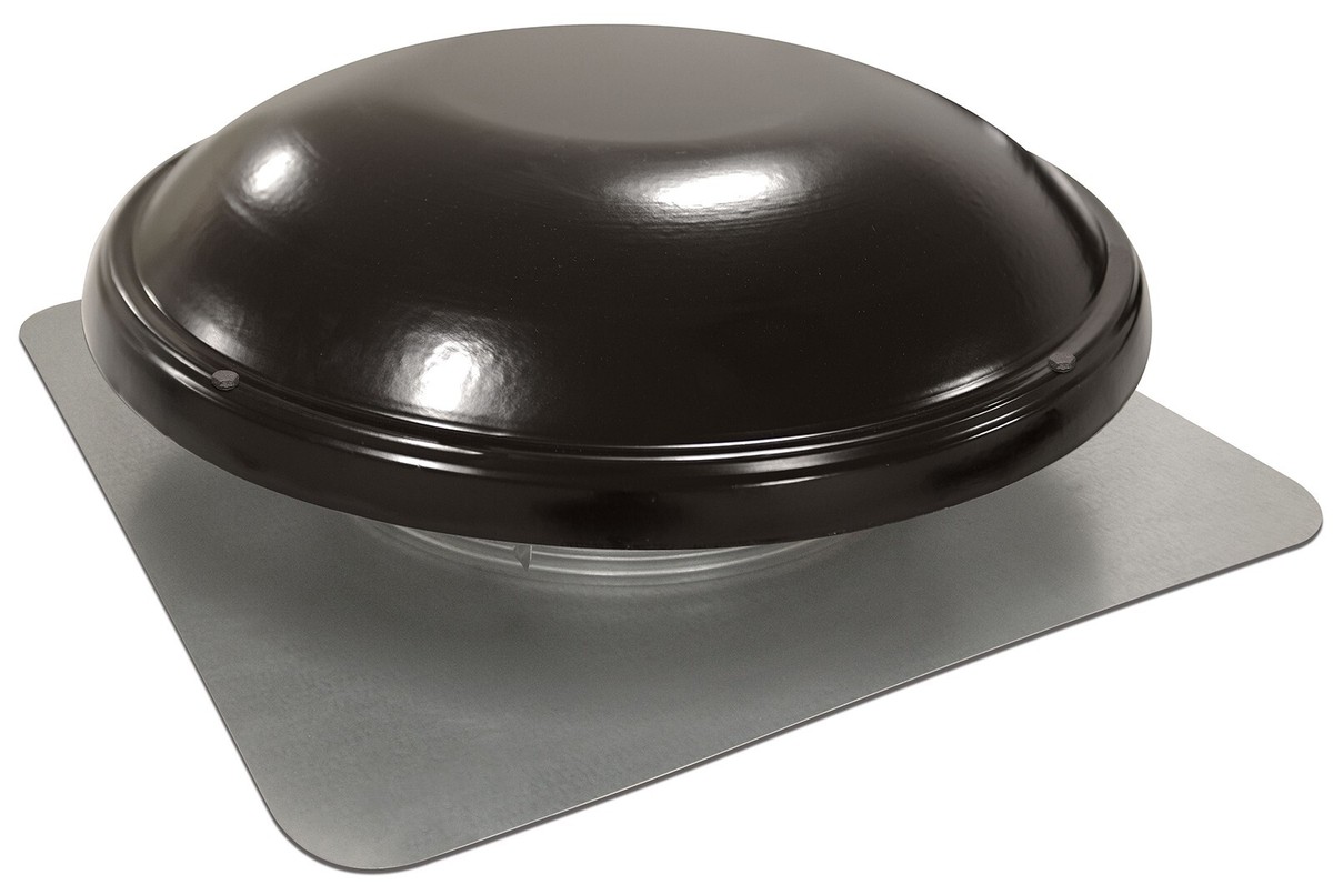 GAF Master Flow 1500 CFM Black Power Roof Mount Attic Fan