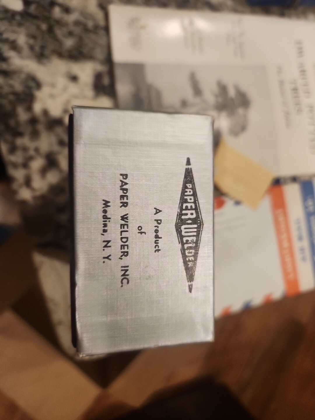 Vintage Paper Welder Crimper Chrome No Staples Medina NY eBay