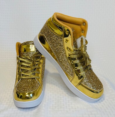IGxx Glitter Shoes for Men Fashion High Top Casual Sequin Sparkly