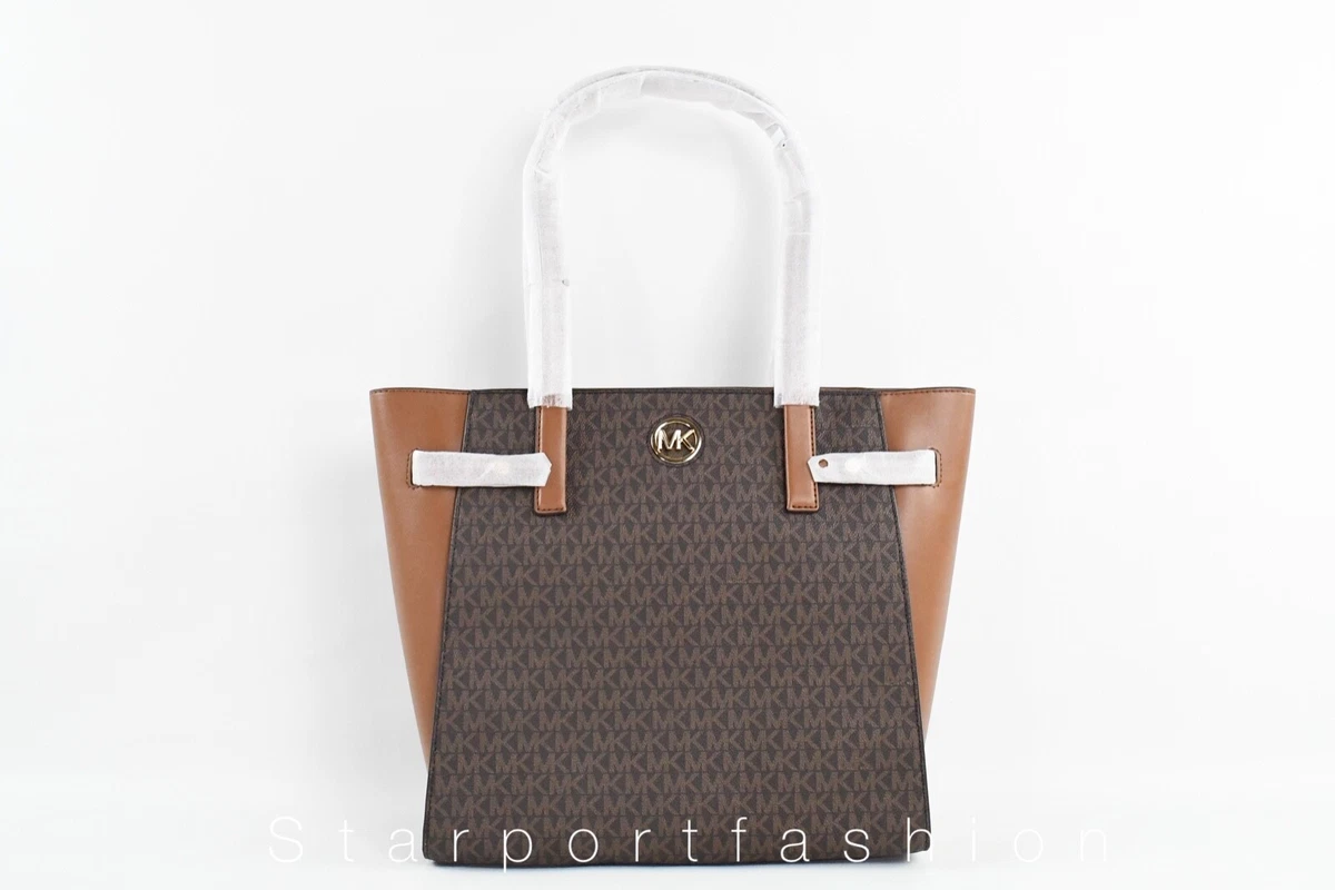 Michael Kors Carmen Large NS Tote Signature MK logo Shoulder Bag