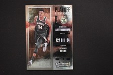 Giannis Antetokounmpo 2017-18 Paninii Contenders Playoff Ticket /249 Bucks #3