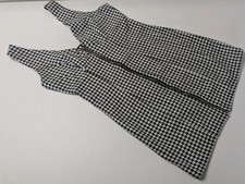 Shein Bodycon Dress Women's S Black White Houndstooth Pattern Sleeveless 