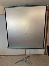 Da-Lite Silver Lite 50" x 50" Projection Screen Movie Slides Film