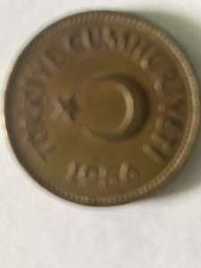 1956 Turkey 25 Kurus Turkish Coin - Brass - World Coin - Asia/Europe Uncertified