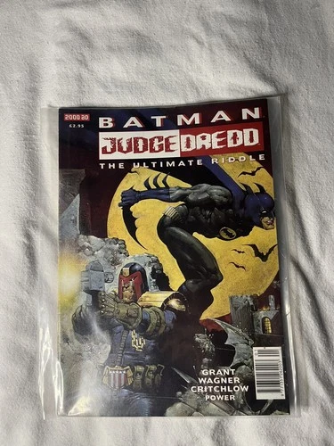 Batman Judge Dredd The Ultimate Riddle Comic 2000 AD Vintage Comic Gift UK