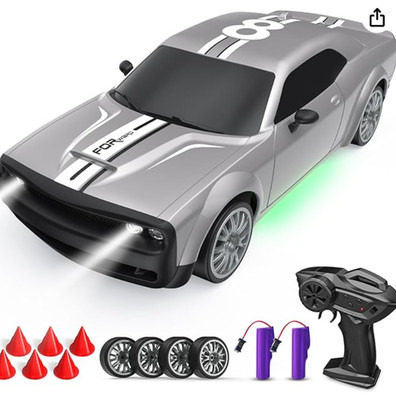 Remote Control Car RC Drift Car 2.4GHz 1:20 Scale 4WD 20KM/H High Speed Black