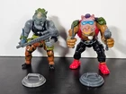 Bebop HARD HEAD + Rocksteady 1988 Figure With Accessories Lot