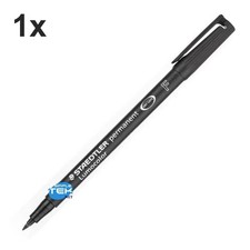 1 x Staedtler Lumocolor Permament Pen 318-9 0.6mm Black Indelible Marker 