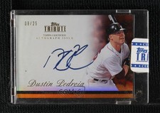 2012 Topps Tribute Auto Orange 8/25 Dustin Pedroia #TA-DP1 Auto uk2