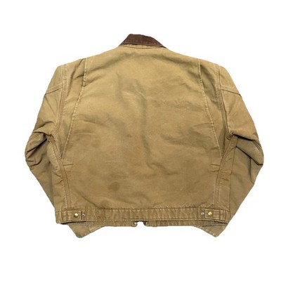 Vintage Carhartt J01 BRN Detroit Lined Jacket Men's 48 Distressed
