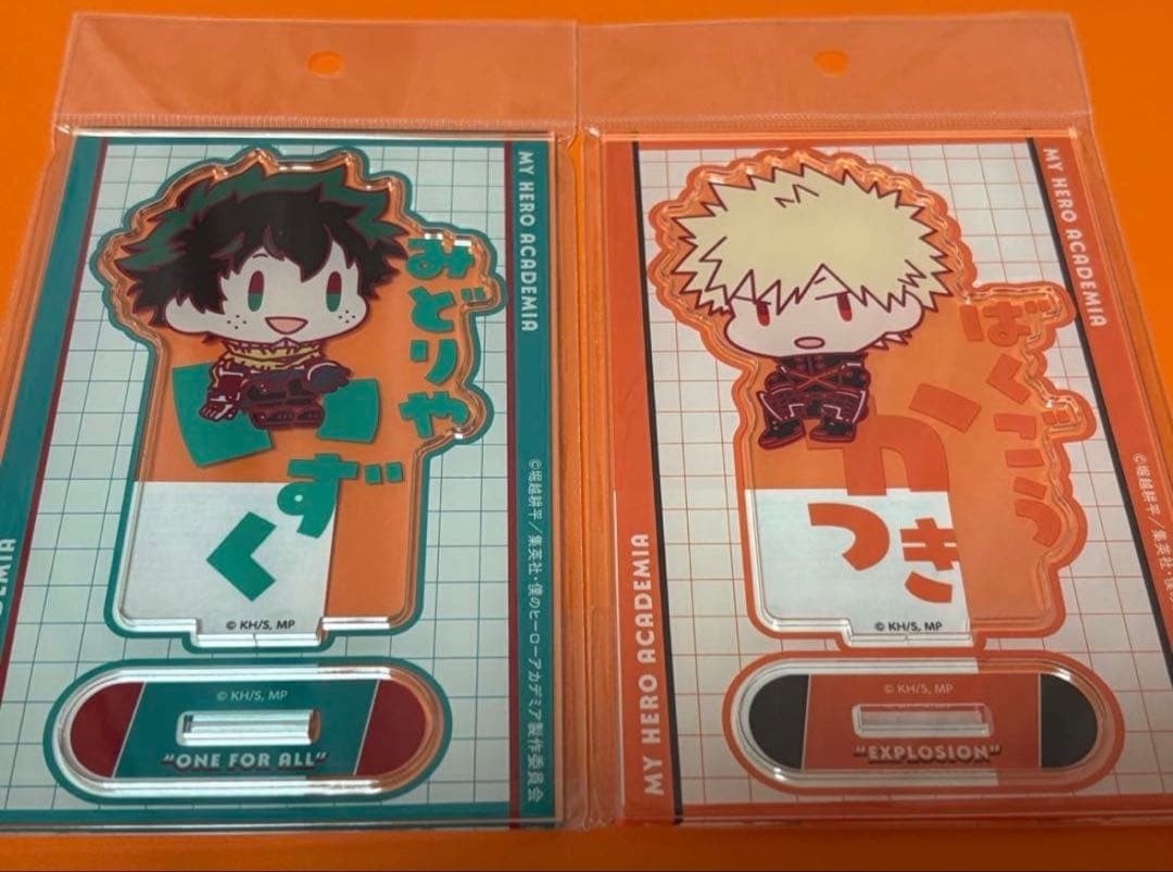 My Hero Academia Acrylic Stand Set Deku Bakugo Unopened Collectible Japan