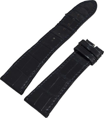 USED Patek Philipe Black Alligator Strap with blue stitching (24mm x 18mm)
