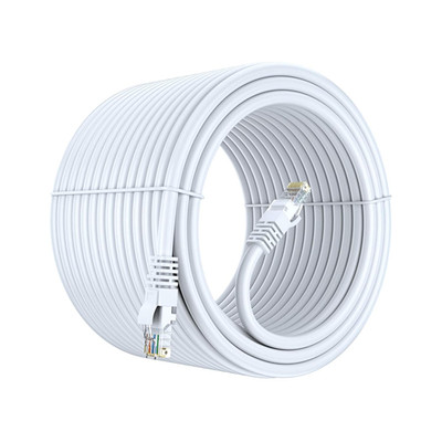 250 Ft Cat 6 Ethernet Cable - 100% Pure Copper, UTP Network Patch Cable (White)