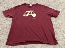 JHK Brand XL Maroon Moped T Shirt Barcelona XL