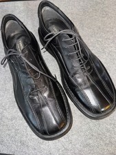 Venturini For Men Black Leather TIE/ Lace up Shoes 10.5 M