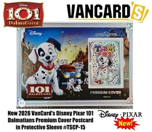 New 2026 VanCard's Disney Pixar 101 Dalmatians Premium Cover Postcard #TSCP-15