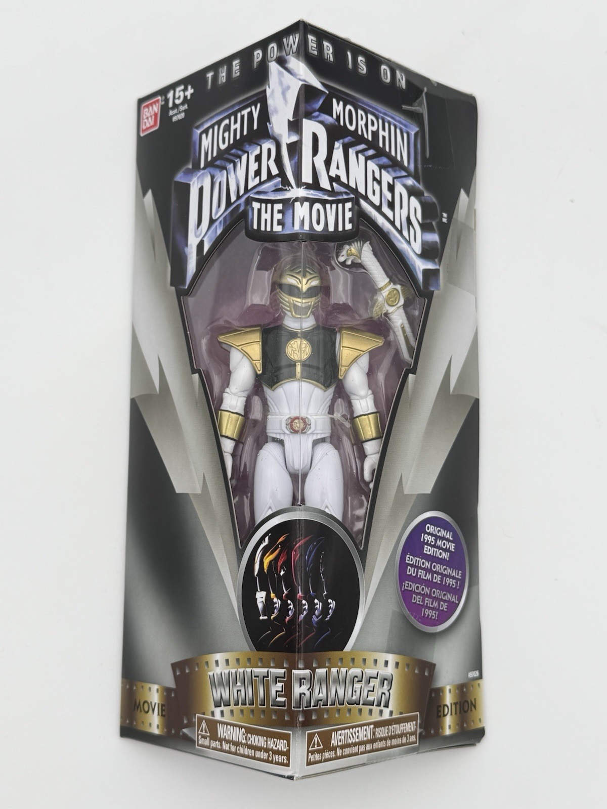 Power Rangers The Movie (1995) 2016 5"" White Ranger Mighty Morphin Bandai nuevo