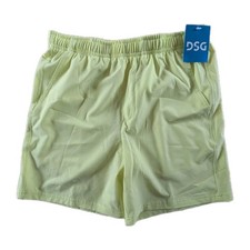 DSG Boys Agility Short Light Lime Neon Green Athletic Gym Shorts L 14-16 NWT