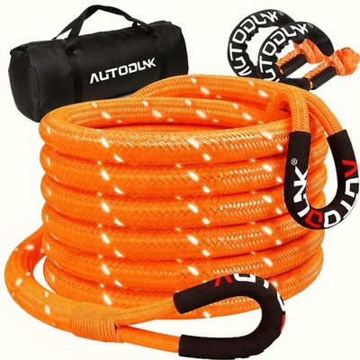 11/8'' X 30' Kinetic Recovery Tow Rope 48600lbs With 2 Soft Shackles Offroad Re