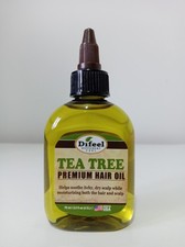Difeel Tea Tree Hair Oil 75ml 2.5oz Anti Dandruff Dry Itchy Scalp Treatment