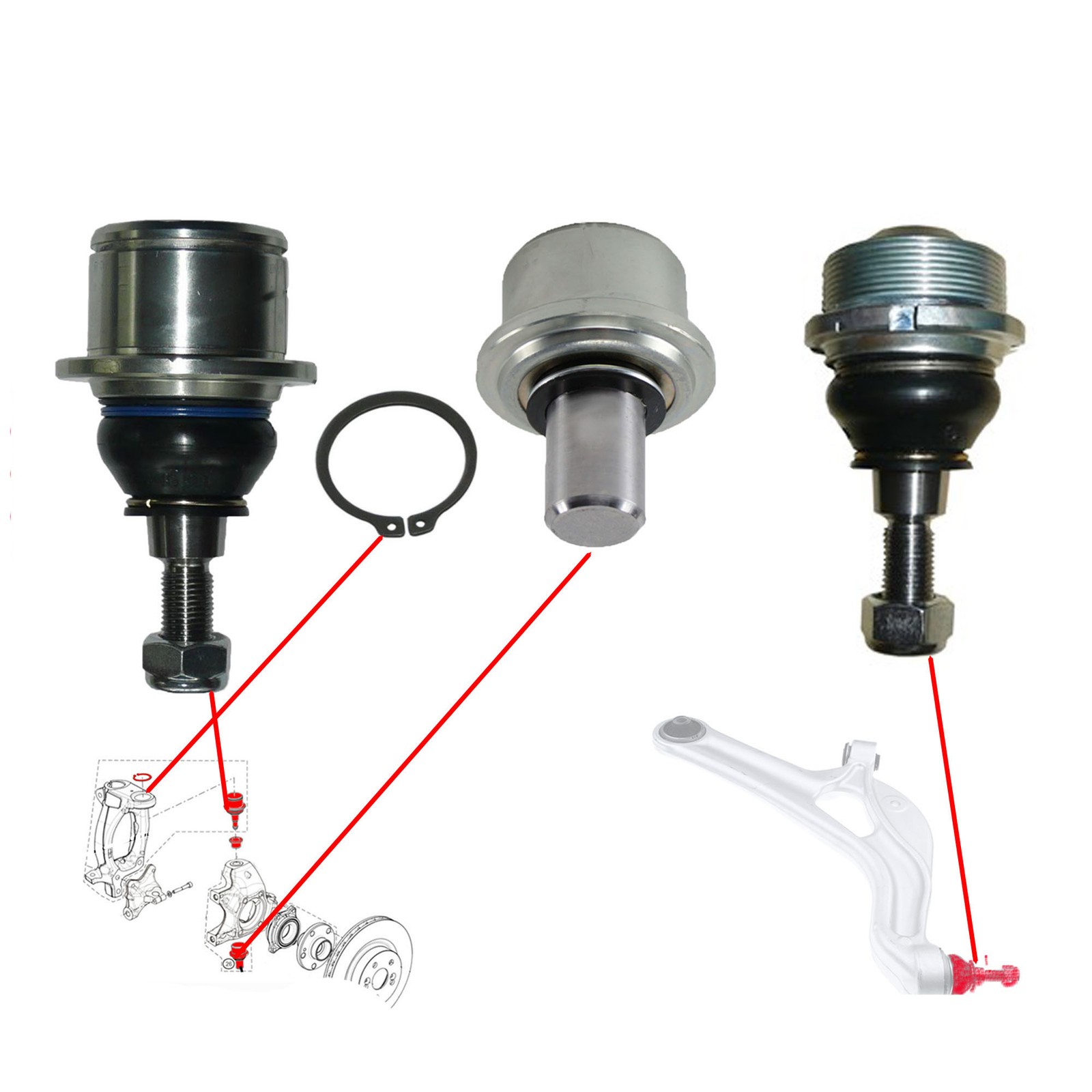 Rotule de pivot Clio 3 RS entretien train avant Mégane 3 RS 2.0 16V 8200438088