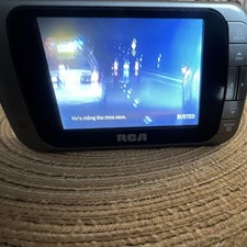 RCA 3.5" LED Portable Digital TV Built-in Speakers Black Silver