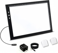 A4 LED Artist Tracing Light Box Copy Table, Adjustable High Brightness Light Pad