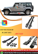 💫ART.7030 Pedane Laterali Jeep Wrangler III JK 2007-2017 4 porte stile OEM💫