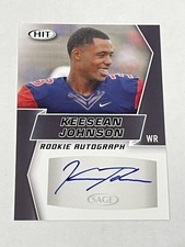 2019 SAGE HIT Football Autographs - Keesean Johnson RC - Fresno State Bulldogs