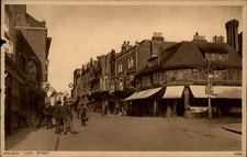 Maldon High Street vintage postcard c389