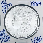 1889 BU UNCIRCULATED MORGAN SILVER DOLLAR AUTHENTIC U.S. MINT FREE SHIPPING 6321