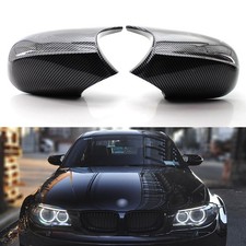 2X Spiegelkappen Außenspiegel Carbon Fiber Für BMW E81 E82 E87 E88 LCI Facelift