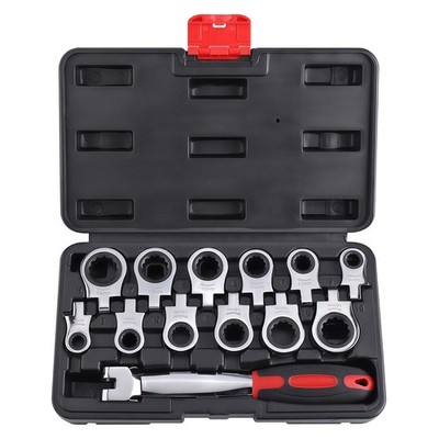 14pcs Of Interchangeable Head Ratchet Socket Wrenches