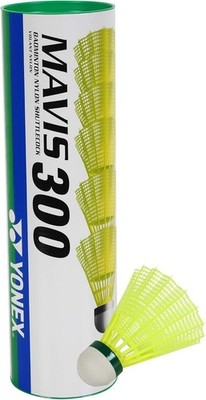 Yonex Mavis 300 Yellow Green Slow Shuttlecocks - 1/2 Dozen - New