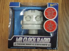 Nib Mr Clock Radio Animated Talking Robotic Alarm Clock 2007