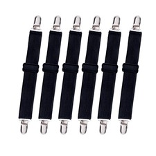 8pcs Adjustable Bed Sheet Straps  Clips, Elastic Fitted Sheet Holder from 14...