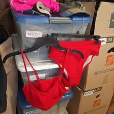 NEW  Women Two Pieces Bikini Red Size S