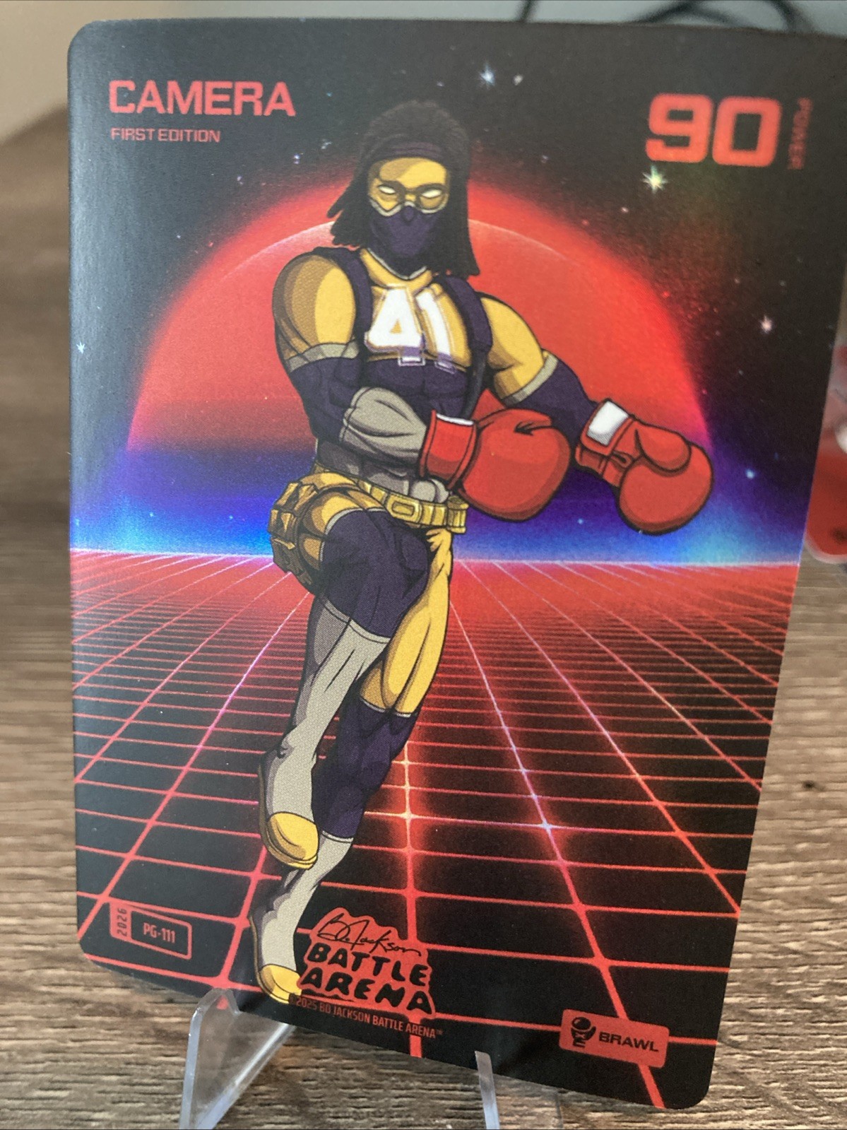 2026 Bo Jackson Battle Arena Camera Battlefoil Brawl 90 PWR PG-111