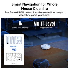 Roborock Q7 L5 Robot Vacuum Cleaner, 8000Pa, Dual Anti-Tangle System, LiDAR Navi 6