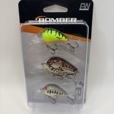 Bomber Lures Fat A 3 Lure Assortment Pack, Size 3F and 4F Floating Crankbaits