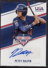 2018 Petey Halpin Stars & Stripes 15U  Auto  RC 17/192    #SS-PH (21C748)