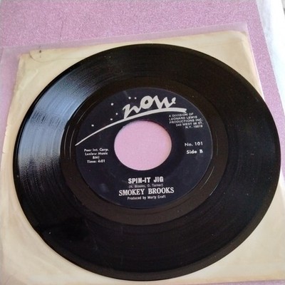 RARE funk soul 45 SMOKEY BROOKS Spin-It Jig b/w Eternal NOW VG+ Breaks!