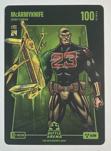 2024 Bo Jackson Battle Arena Glow N24 Secret Starter McArmyknife McCaffrey