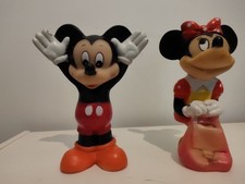 Vendo Topolino  e Minnie In Gomma Da Collezione Rari D Epoca Anni 60. Usati 